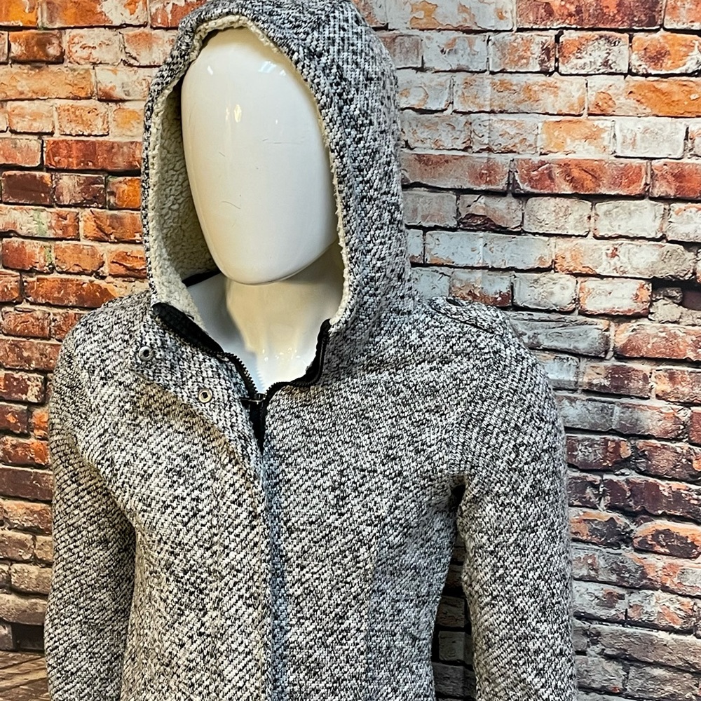 Madden Girl size S, jacket and hoodie, armpit to armpit 20”, length 26”